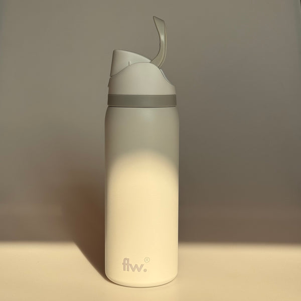 Milky White Free Sip Water Bottle 1L