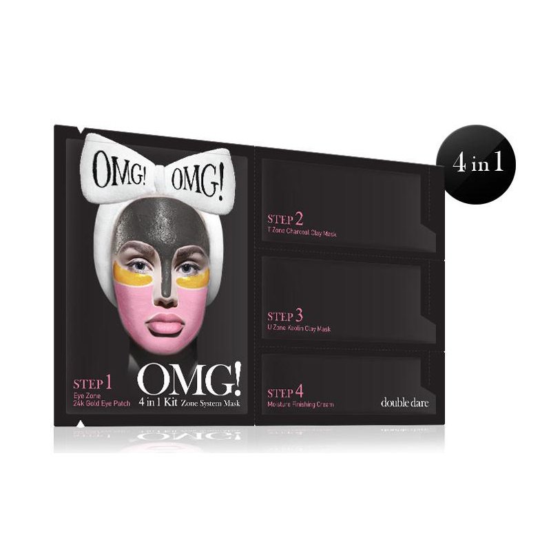 OMG! Premium Package White(4masks with White Hair Band)