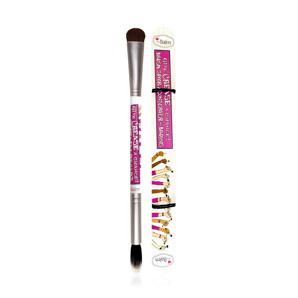 فرشاة  ظلال العيون المزدوجة  ذا بالم جيف كريز تشانس The Balm Give Crease A Chance Double Ended Eyeshadow Brush