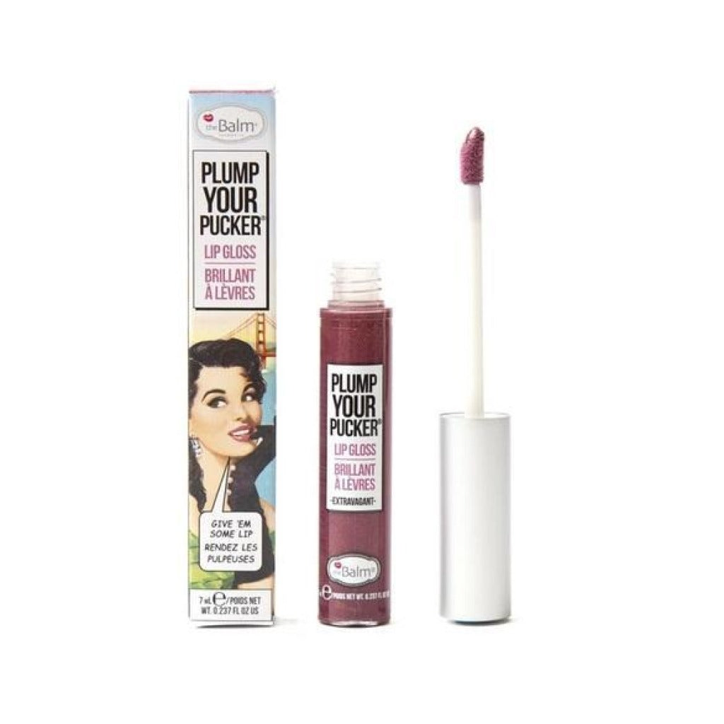 ملمع شفاه كريمي ذا بالم Plump Your Pucker Lip Gloss - Extravagant  - The Balm Plump Your Pucker Lip Gloss - Extravagant