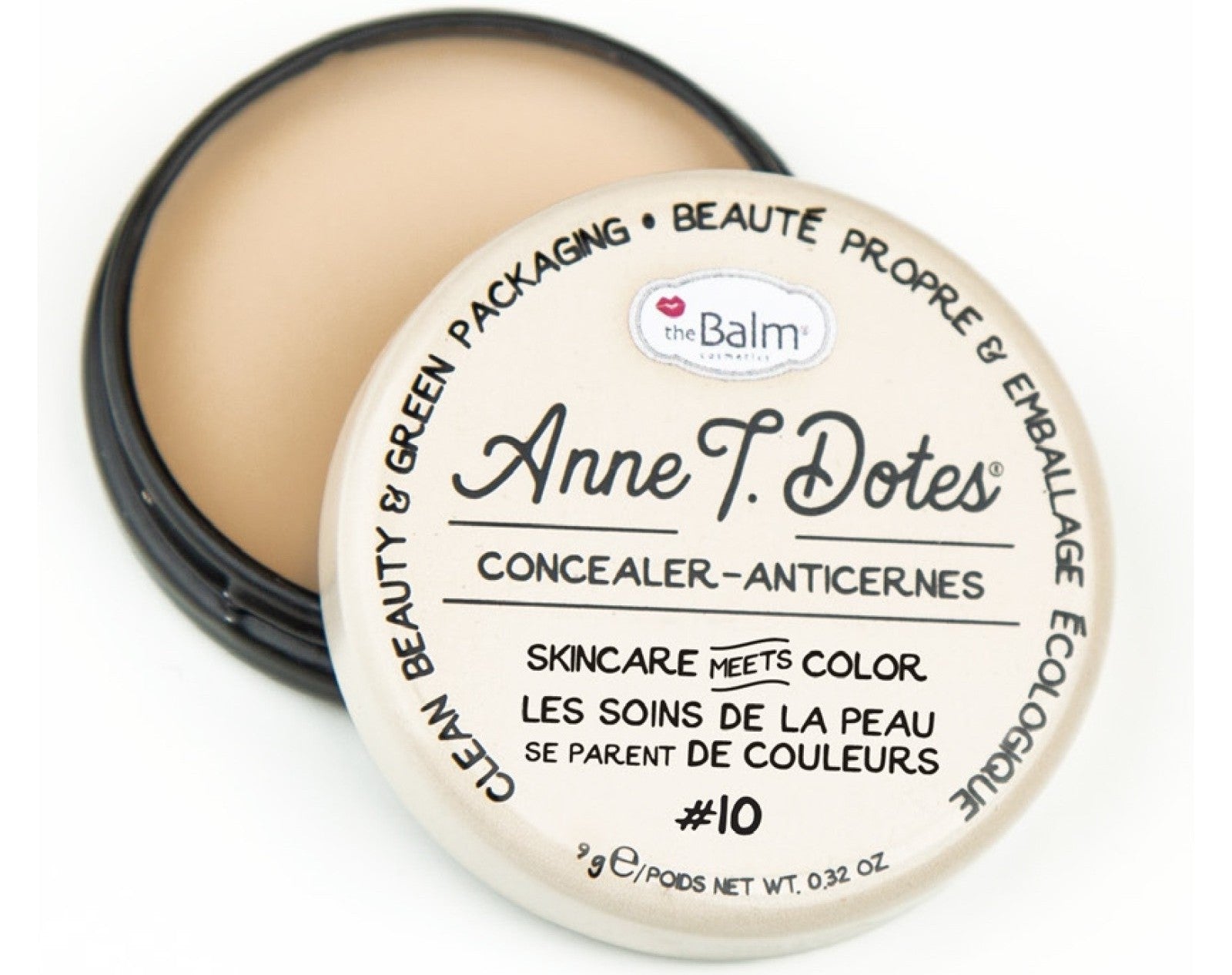 The Balm Anne T. Dote Concealer- Lighter than light - كونسيلر وخافي للعيوب  ذا بالم  The Balm Anne T. Dotes Concealer – Lighter than light أن تي دوتس درجة فاتح جدا رقم 10