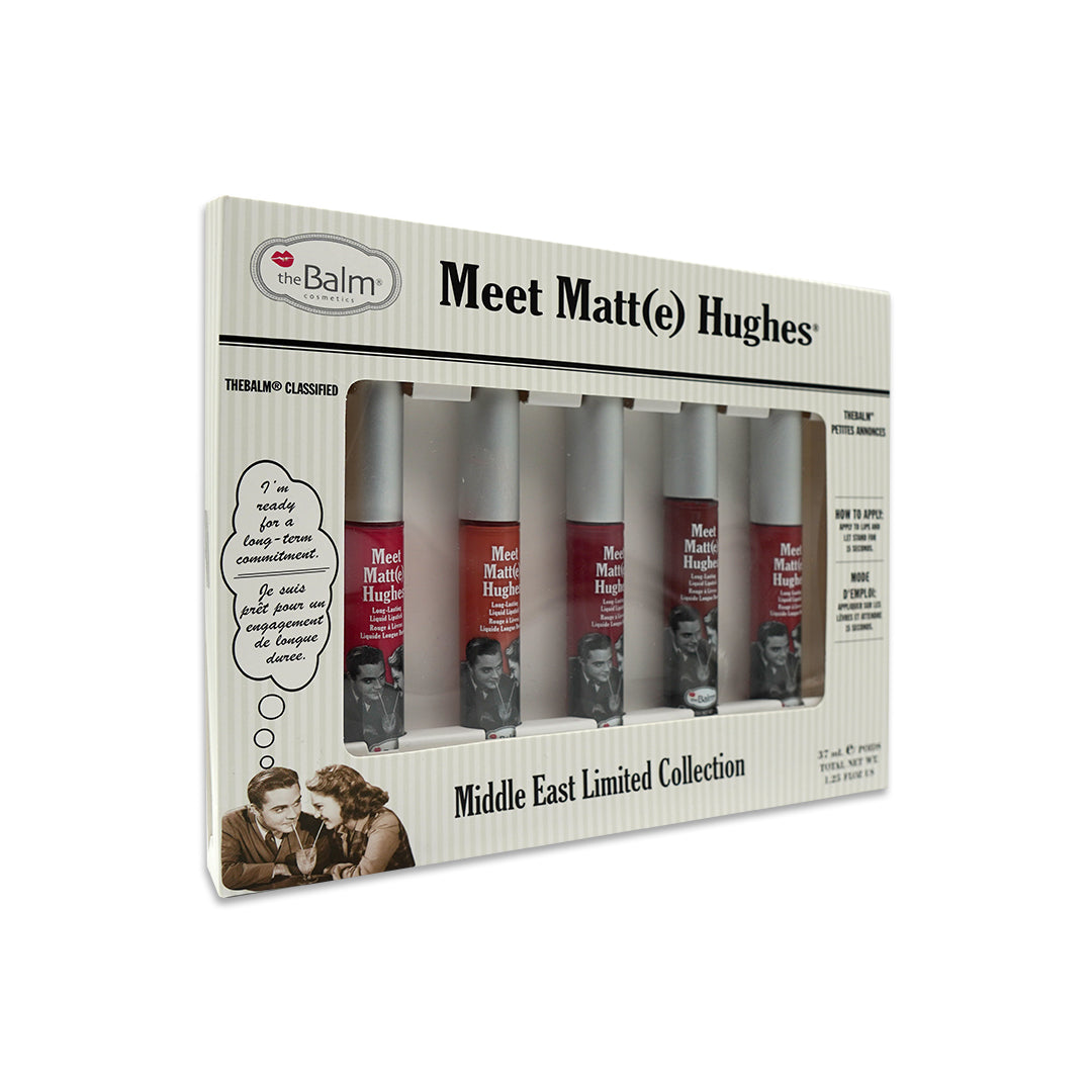 The Balm Meet Matte Hughes set - Lips Mate - مجموعة أحمر شفاه  Meet Matte Hughes® Set Of 5 Lips Mate    