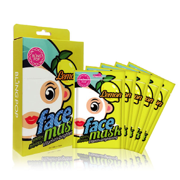 Bling Pop Lemon Vitamin And Brightening Mask 10 Sheets