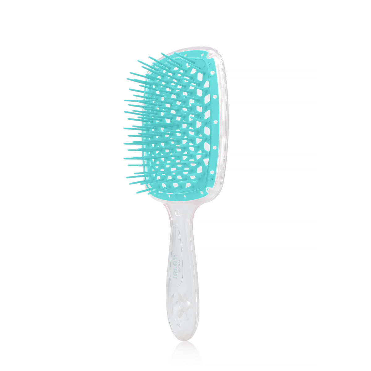 Iglow Blow+ hair brush Green Transparent