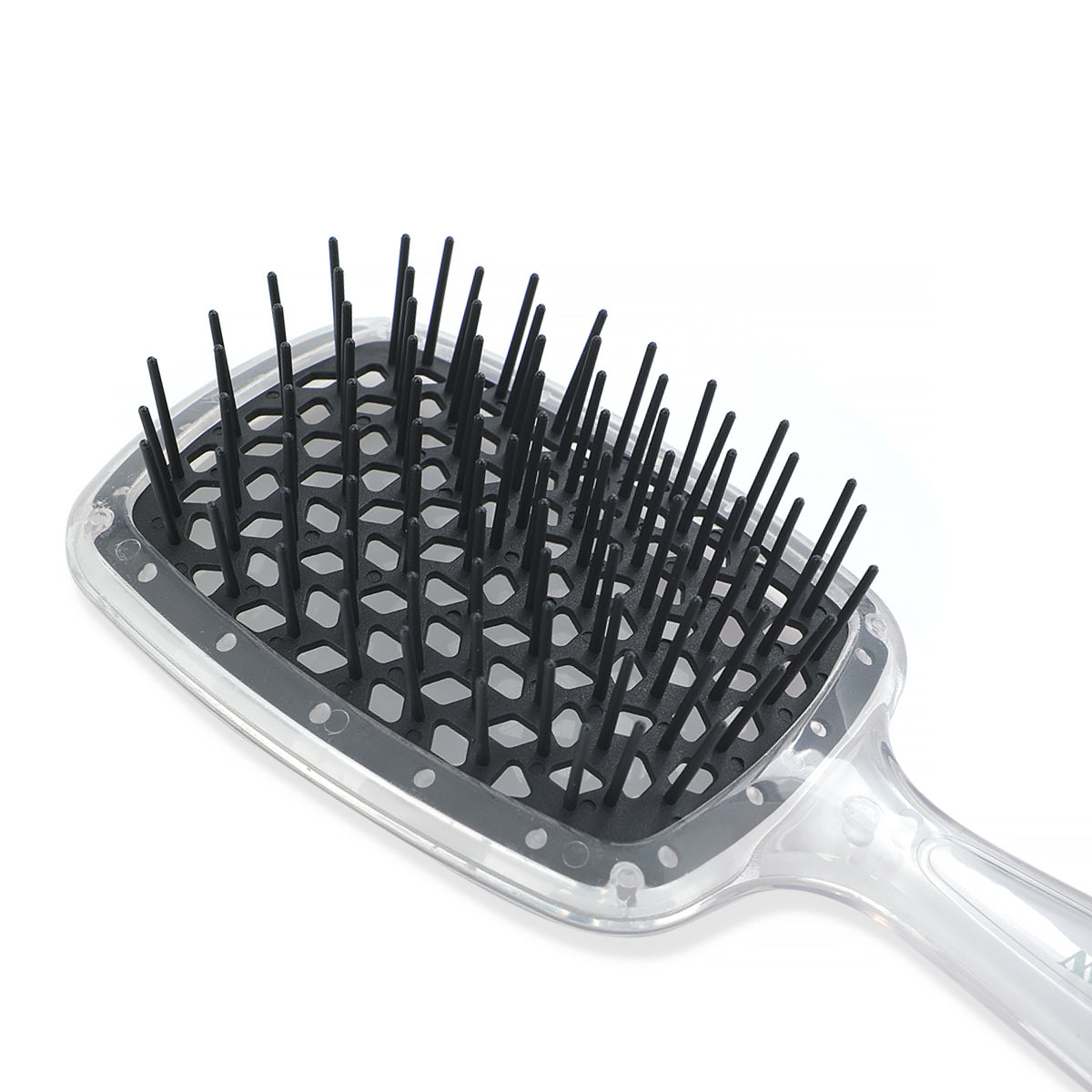 Iglow Blow+ hair brush Black Transparent