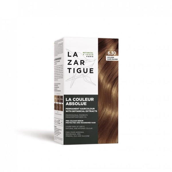  صبغة لازرتيك رقم 6.30 – أشقر ذهبي غامق Lazartigue La Couleur Absolue 6.30 Golden Dark Blond