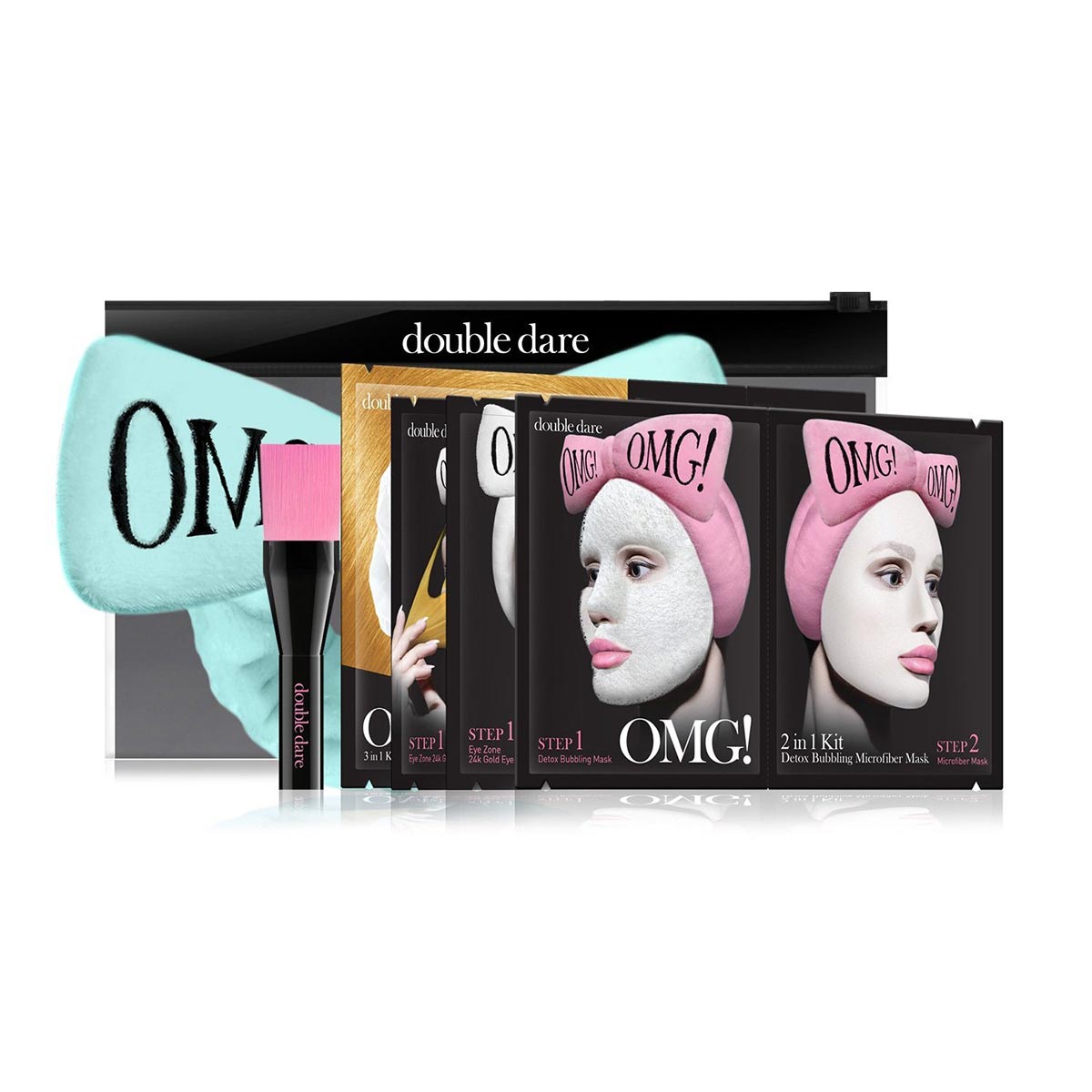 OMG! Premium Package Sky Blue(4masks with Sky Blue Hair Band)