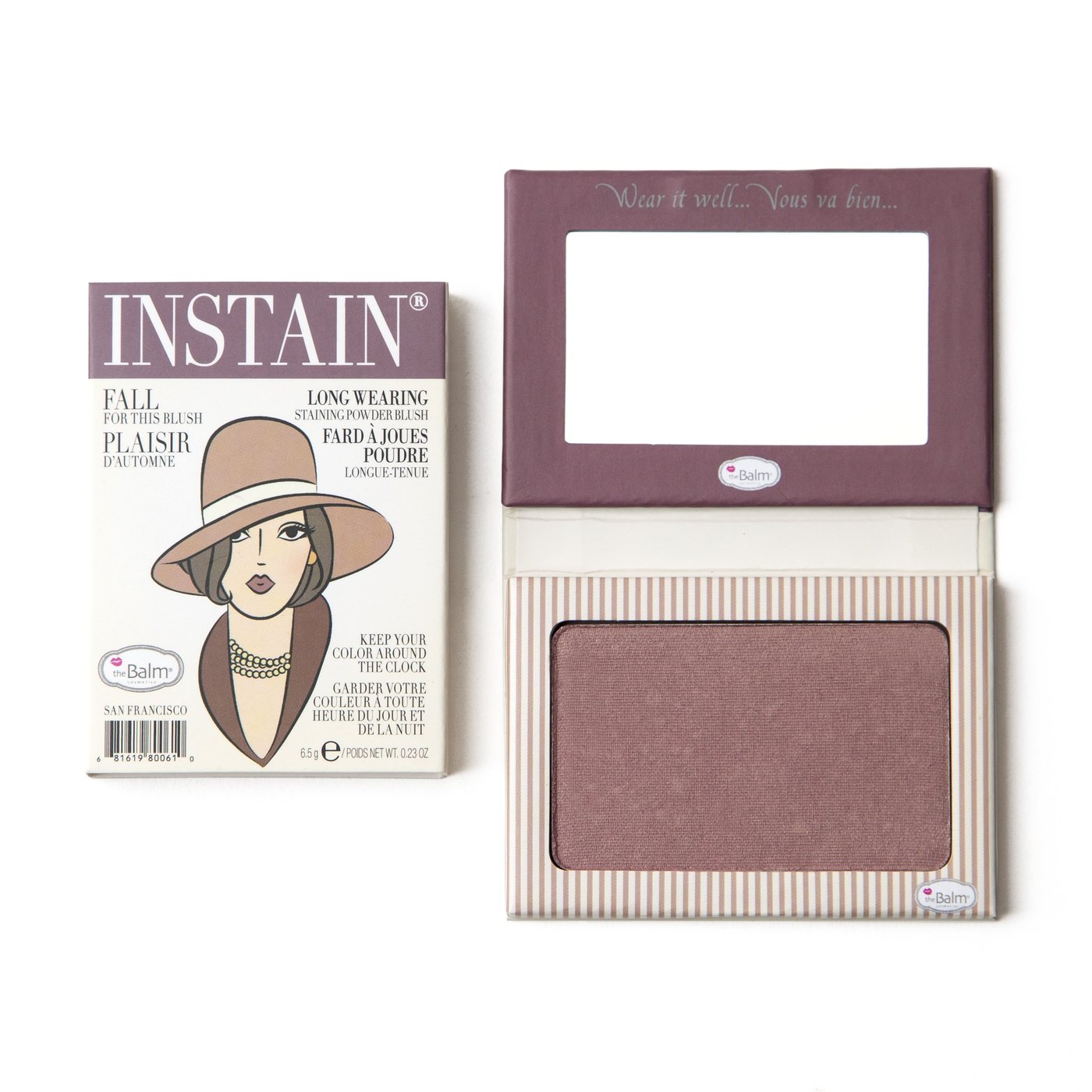 بلاشر وأحمر الخدود  ذا بالم انستاين  بينستريب The Balm Instain Pinstripe Blush