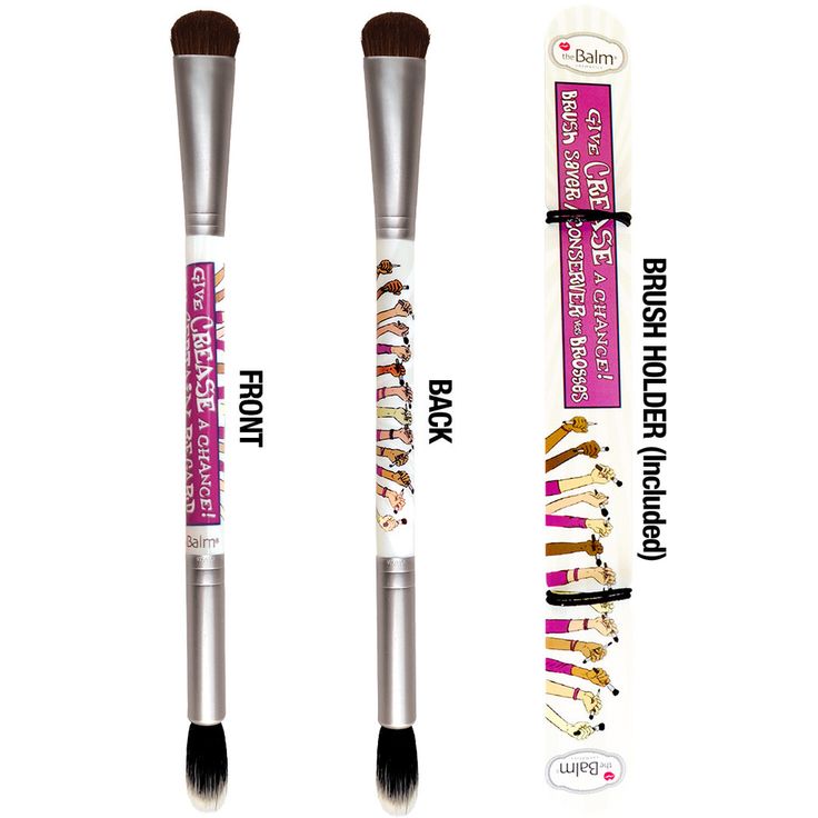 فرشاة  ظلال العيون المزدوجة  ذا بالم جيف كريز تشانس The Balm Give Crease A Chance Double Ended Eyeshadow Brush